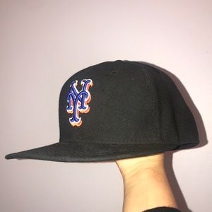 NY BLACK BLUE ORANGE AUTHENTIC CHAMPS HAT MEN